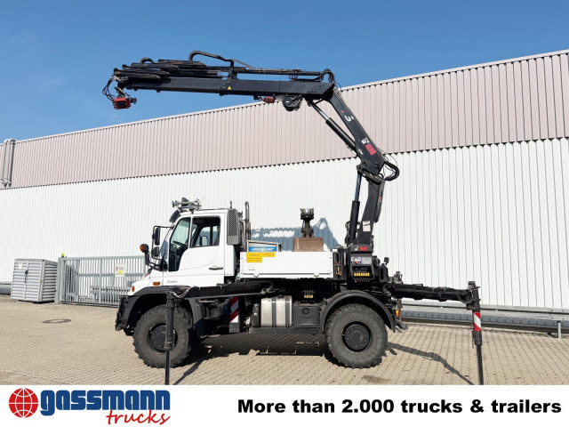Unimog U400 4x4, Frontzapfwelle, Heckkran Hiab XS - Kamion me karroceri të hapur, Kamion me vinç: foto 5 Unimog U400 4x4, Frontzapfwelle, Heckkran Hiab XS - Kamion me karroceri të hapur, Kamion me vinç: foto 5