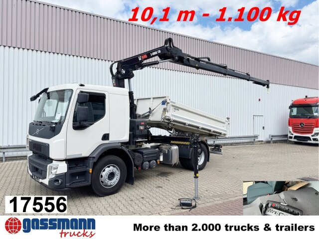 Volvo FE 320 4x2 mit Kran Hiab X-Hiduo 138 ES-3, Funk - Kamion vetëshkarkues, Kamion me vinç: foto 1 Volvo FE 320 4x2 mit Kran Hiab X-Hiduo 138 ES-3, Funk - Kamion vetëshkarkues, Kamion me vinç: foto 1