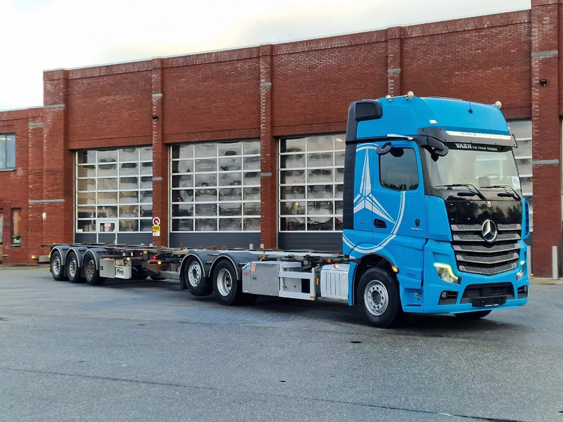 Mercedes-Benz Actros 2553 6x2 - BDF - Retarder - 4.90 WB - Full air + Fliegl trailer 2017 - Transportjer kontejnerësh/ Kamion me karroceri të çmontueshme: foto 1 Mercedes-Benz Actros 2553 6x2 - BDF - Retarder - 4.90 WB - Full air + Fliegl trailer 2017 - Transportjer kontejnerësh/ Kamion me karroceri të çmontueshme: foto 1