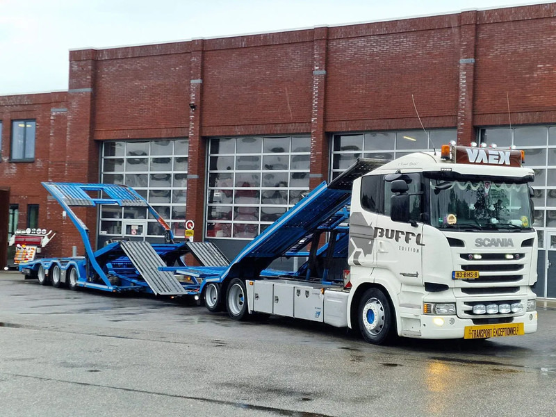 Scania R450 6x2 Trucktransporter GS Meppel + Trailer 2008 - Perfect condition - Retarder - Autotransportues: foto 1 Scania R450 6x2 Trucktransporter GS Meppel + Trailer 2008 - Perfect condition - Retarder - Autotransportues: foto 1