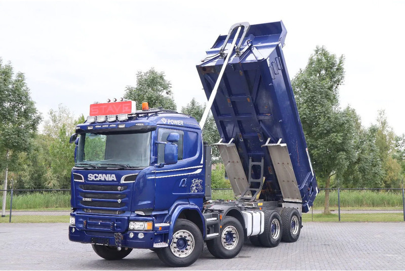Scania R580 V8 | FULL STEEL | BIG AXLES | RETARDER | EURO 6 - Kamion vetëshkarkues: foto 1 Scania R580 V8 | FULL STEEL | BIG AXLES | RETARDER | EURO 6 - Kamion vetëshkarkues: foto 1