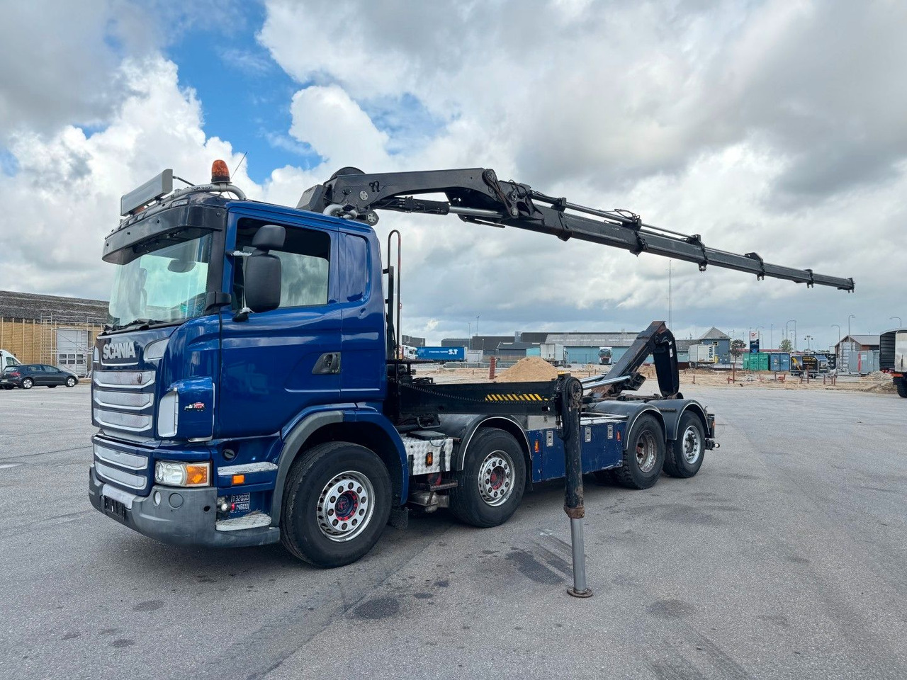 Scania G480 8x2*6 Hakenlift / Hiab 244 EP-5 Hipro - Kamion me vinç: foto 1 Scania G480 8x2*6 Hakenlift / Hiab 244 EP-5 Hipro - Kamion me vinç: foto 1