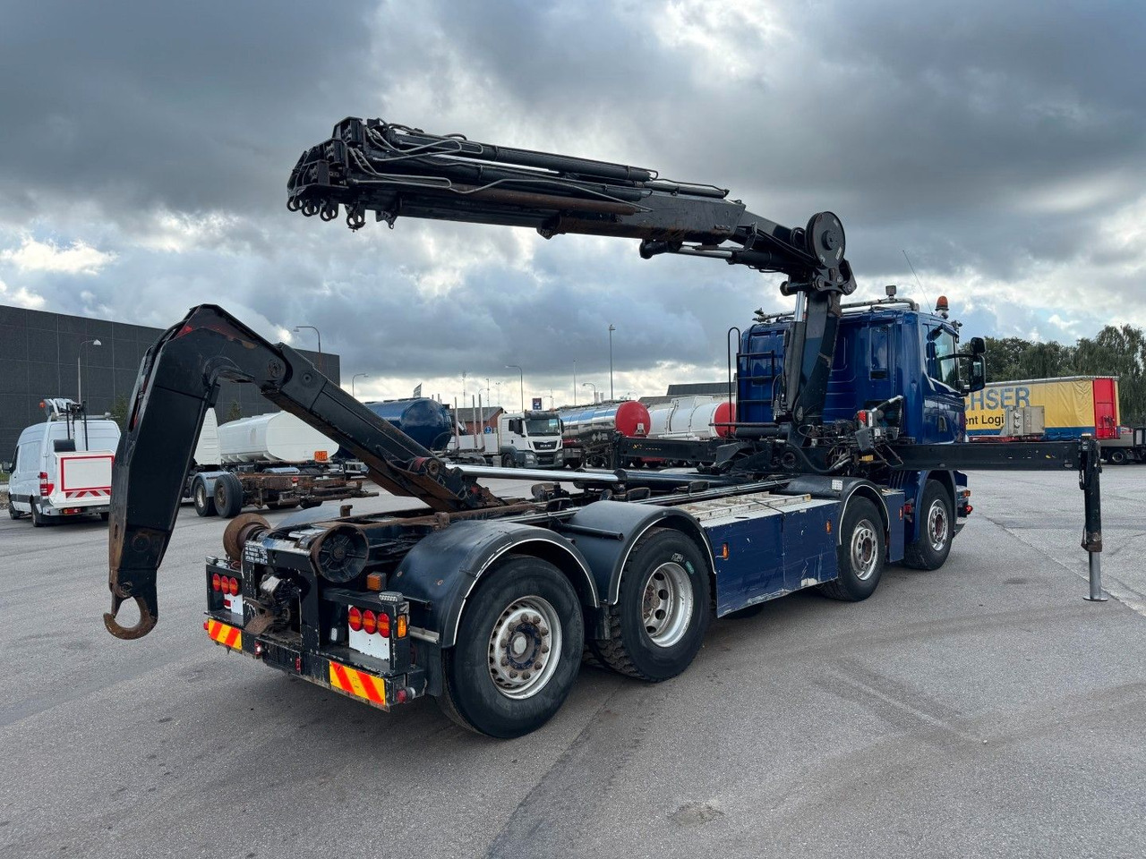 Scania G480 8x2*6 Hakenlift / Hiab 244 EP-5 Hipro - Kamion me vinç: foto 3 Scania G480 8x2*6 Hakenlift / Hiab 244 EP-5 Hipro - Kamion me vinç: foto 3