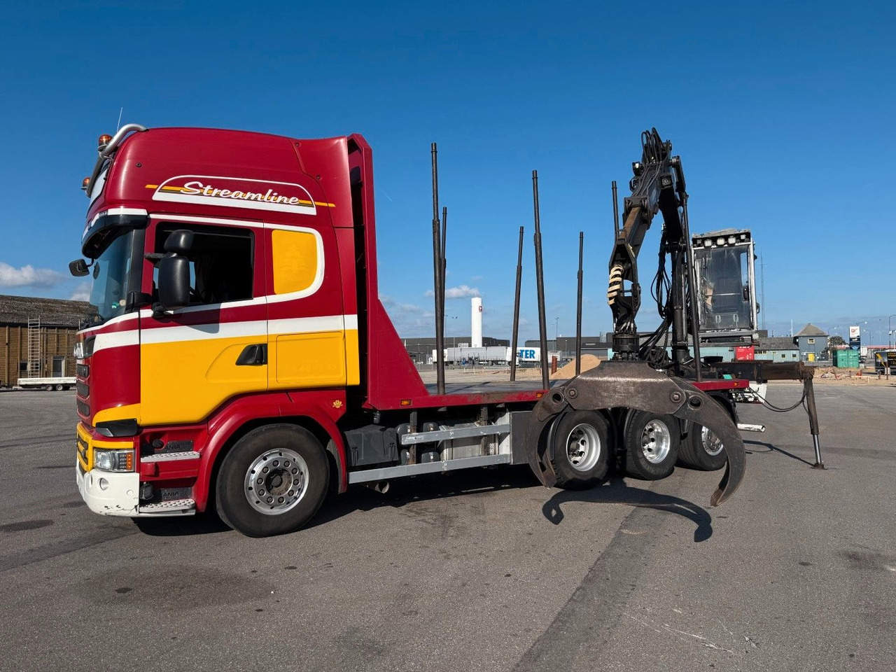 Scania R580 V8 8x4*4 Crane Kesla 21127 / Woodtransport - Kamion me vinç: foto 1 Scania R580 V8 8x4*4 Crane Kesla 21127 / Woodtransport - Kamion me vinç: foto 1