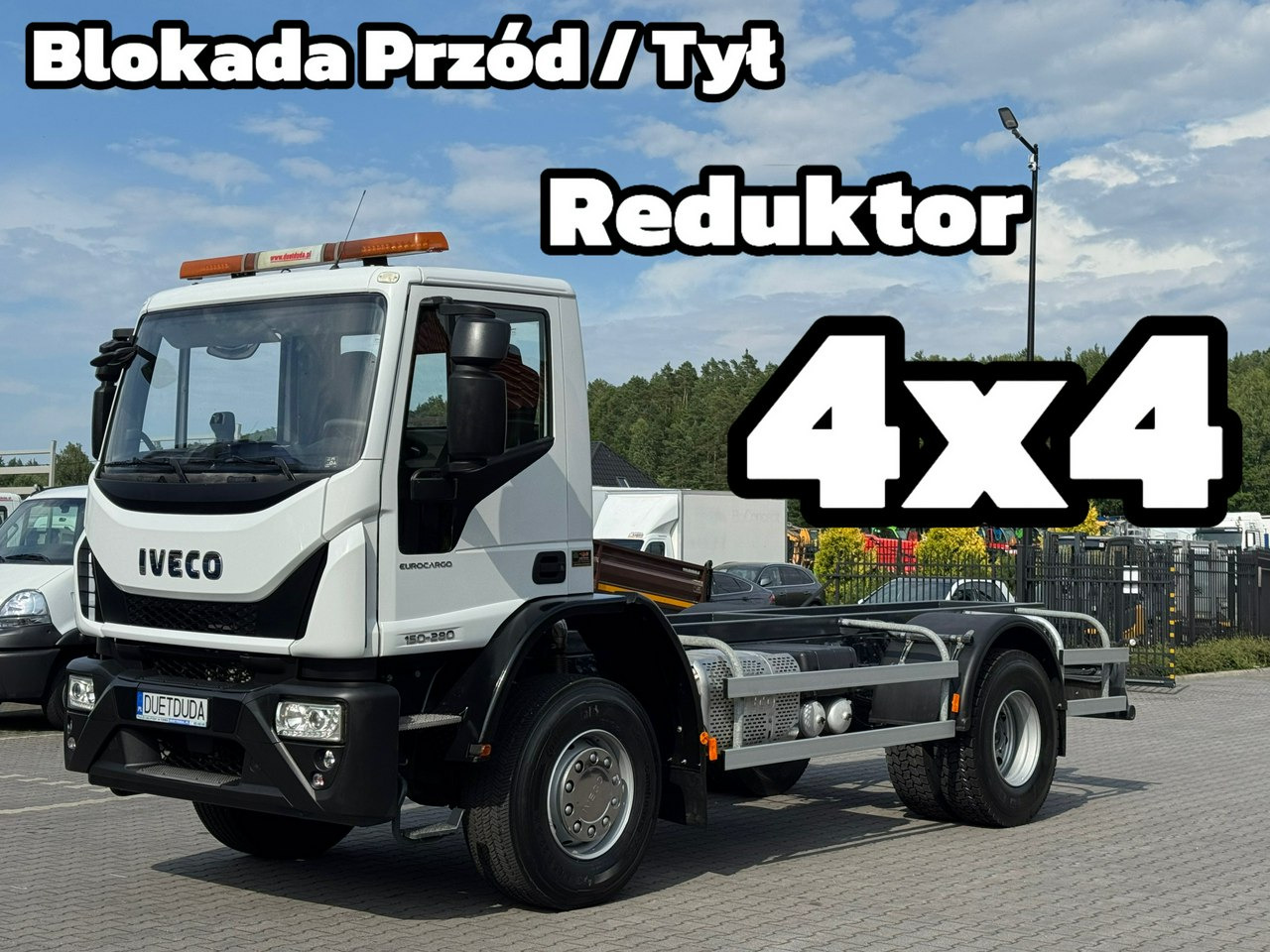 Iveco Eurocargo 150-280 Rama 550cm Napęd 4x4 Reduktor + Blokady - Kamion kabinë-shasi: foto 1 Iveco Eurocargo 150-280 Rama 550cm Napęd 4x4 Reduktor + Blokady - Kamion kabinë-shasi: foto 1