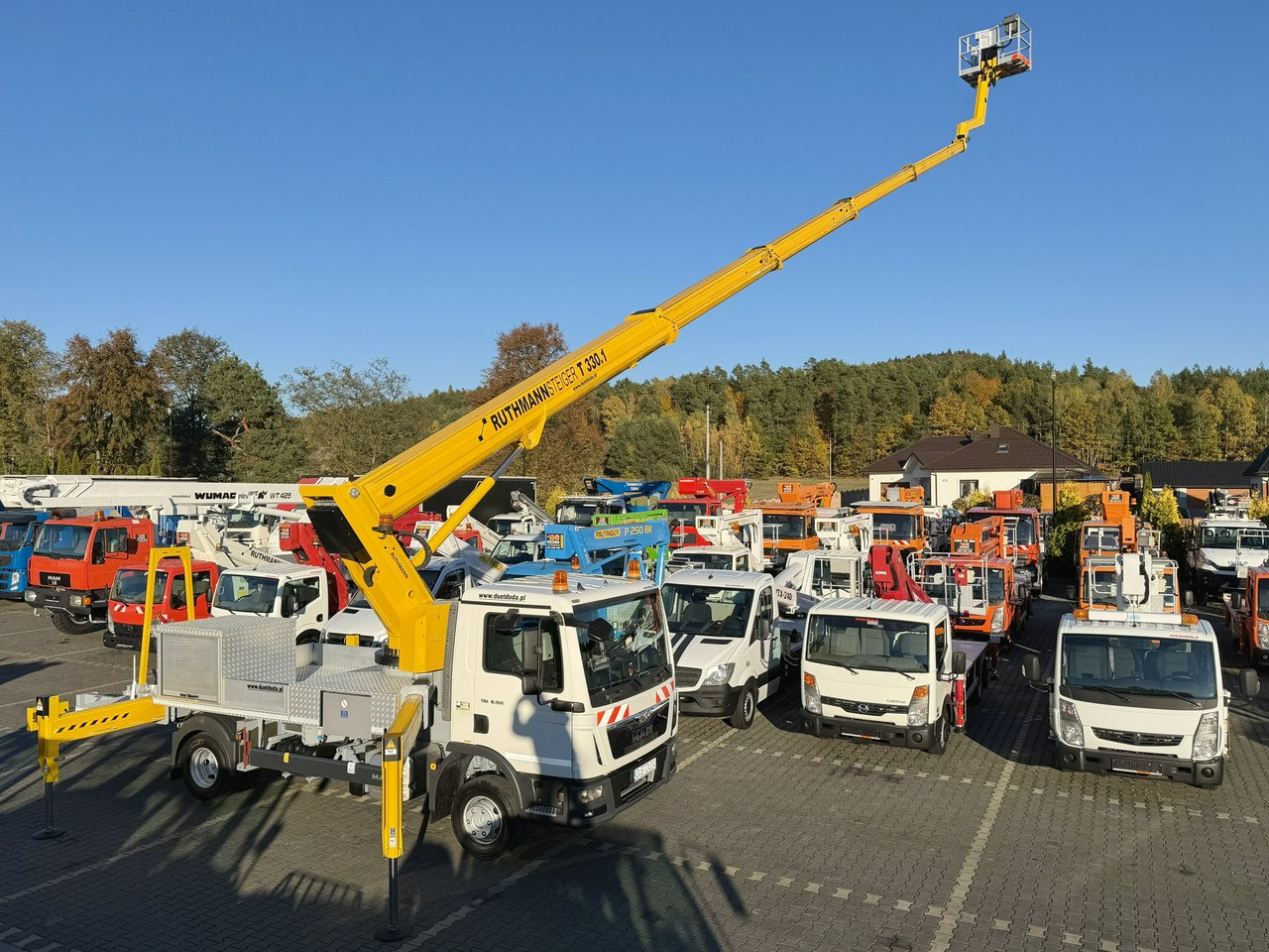 MAN TGL 7.150 Zwyżka Ruthmann T330 33-Metry w bok 21m Mały przebieg - Platformë ajrore e montuar në kamion: foto 1 MAN TGL 7.150 Zwyżka Ruthmann T330 33-Metry w bok 21m Mały przebieg - Platformë ajrore e montuar në kamion: foto 1