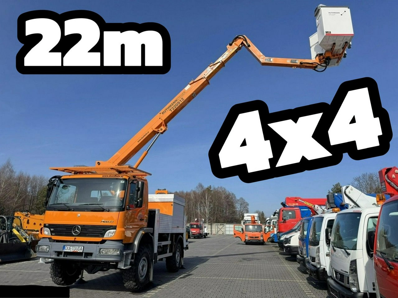 Mercedes Atego 1324 4x4 Zwyżka RUTHMANN STEIGER T220S12 Podnośnik Koszowy - Platformë ajrore e montuar në kamion: foto 1 Mercedes Atego 1324 4x4 Zwyżka RUTHMANN STEIGER T220S12 Podnośnik Koszowy - Platformë ajrore e montuar në kamion: foto 1