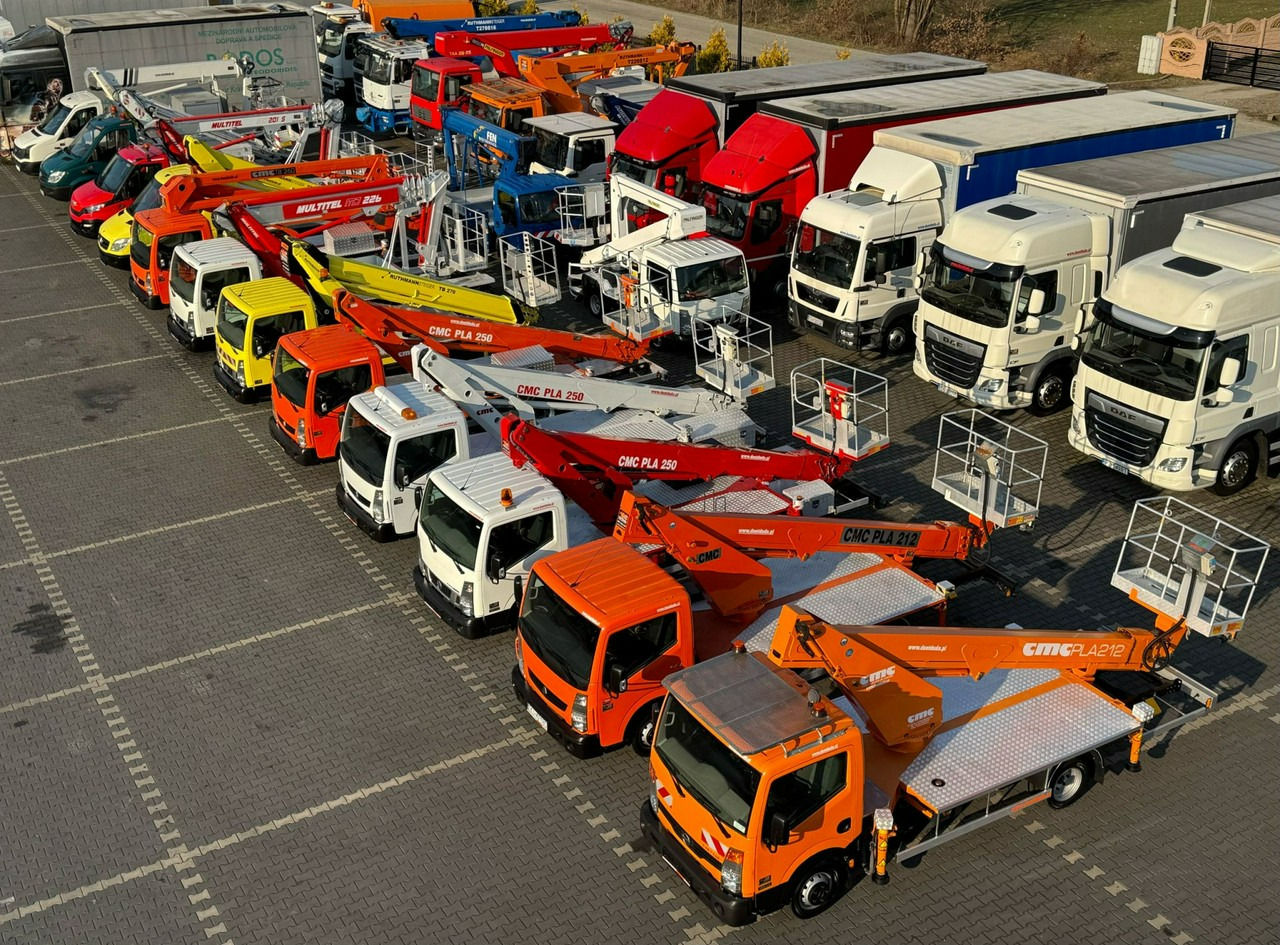 Nissan Cabstar - Platformë ajrore e montuar në kamion: foto 1 Nissan Cabstar - Platformë ajrore e montuar në kamion: foto 1