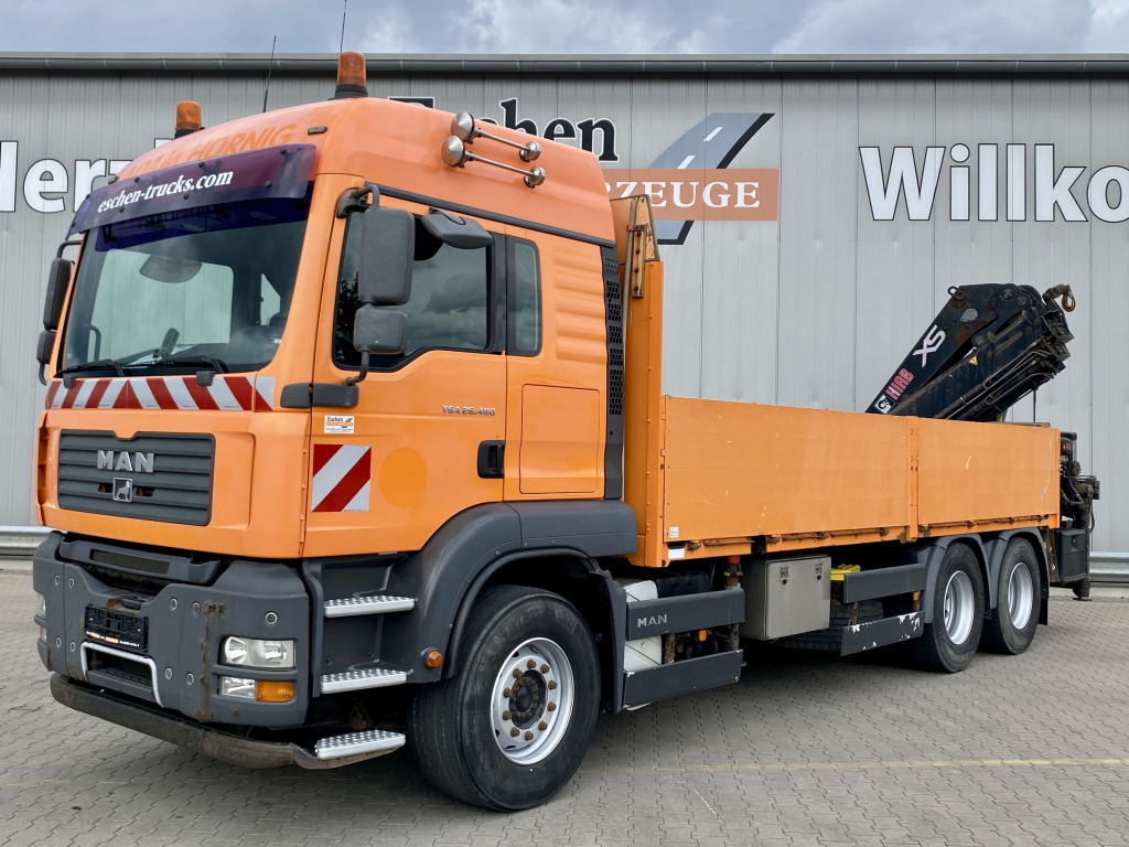MAN TGA 26.480 6x4 BL / HIAB 377 EP-4 Faltkran - Kamion me karroceri të hapur, Kamion me vinç: foto 1 MAN TGA 26.480 6x4 BL / HIAB 377 EP-4 Faltkran - Kamion me karroceri të hapur, Kamion me vinç: foto 1