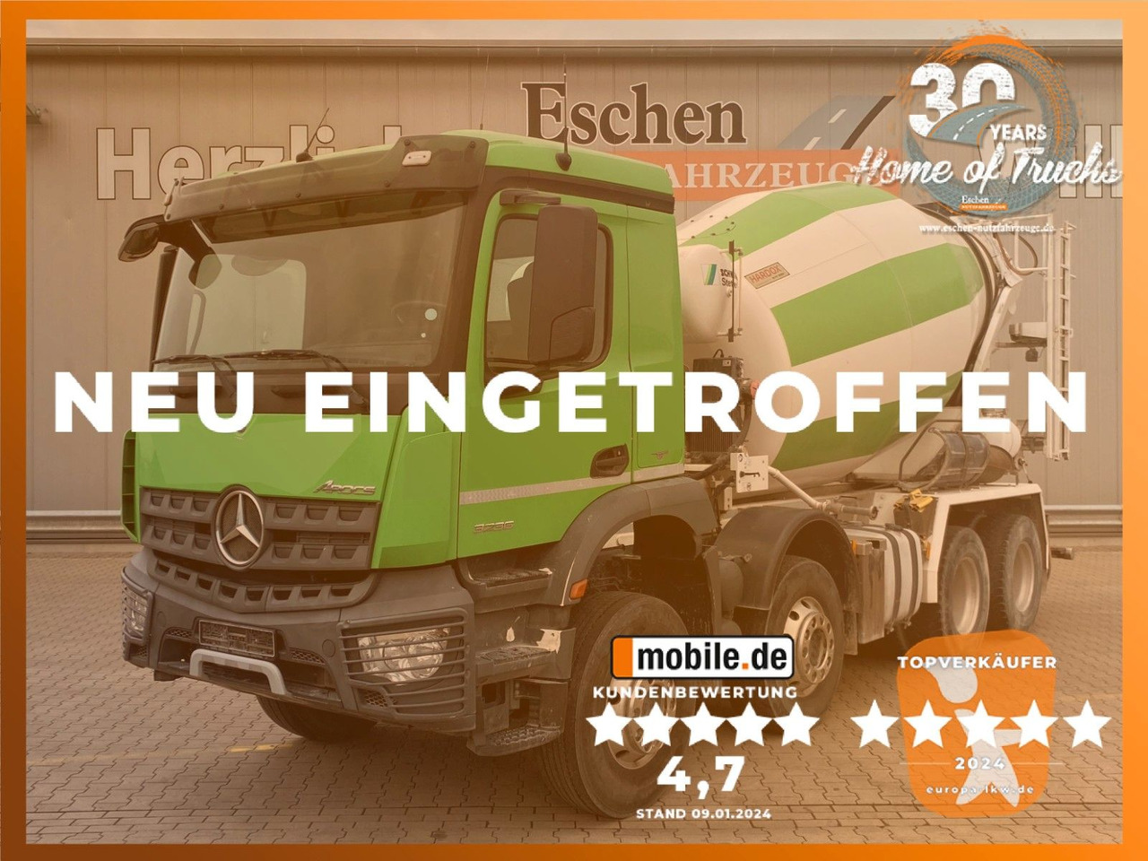 Mercedes-Benz 3236 Arocs | 9m³ Stetter*Klima*Navi*Blatt*1.Hand - Autobetoniere: foto 1 Mercedes-Benz 3236 Arocs | 9m³ Stetter*Klima*Navi*Blatt*1.Hand - Autobetoniere: foto 1