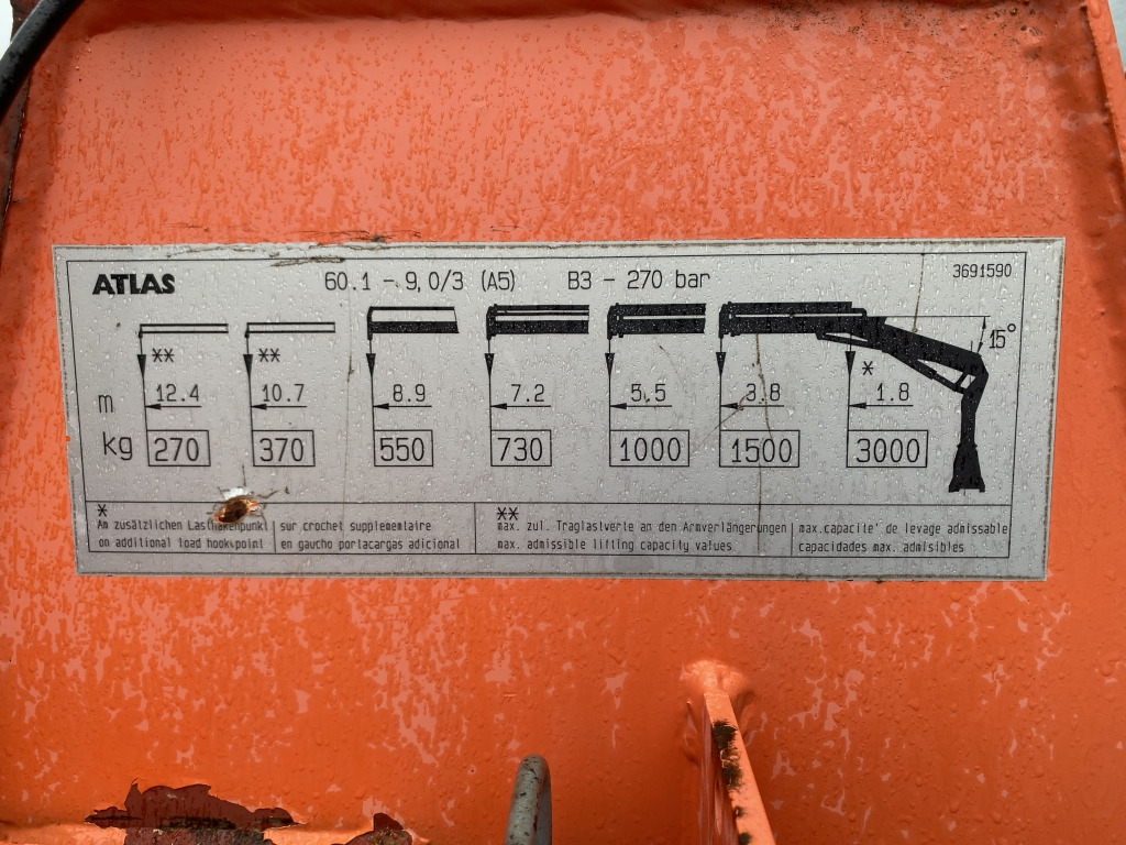 Mercedes-Benz 815 / Atlas-Faltkran - Kamion me karroceri të hapur, Kamion me vinç: foto 3 Mercedes-Benz 815 / Atlas-Faltkran - Kamion me karroceri të hapur, Kamion me vinç: foto 3