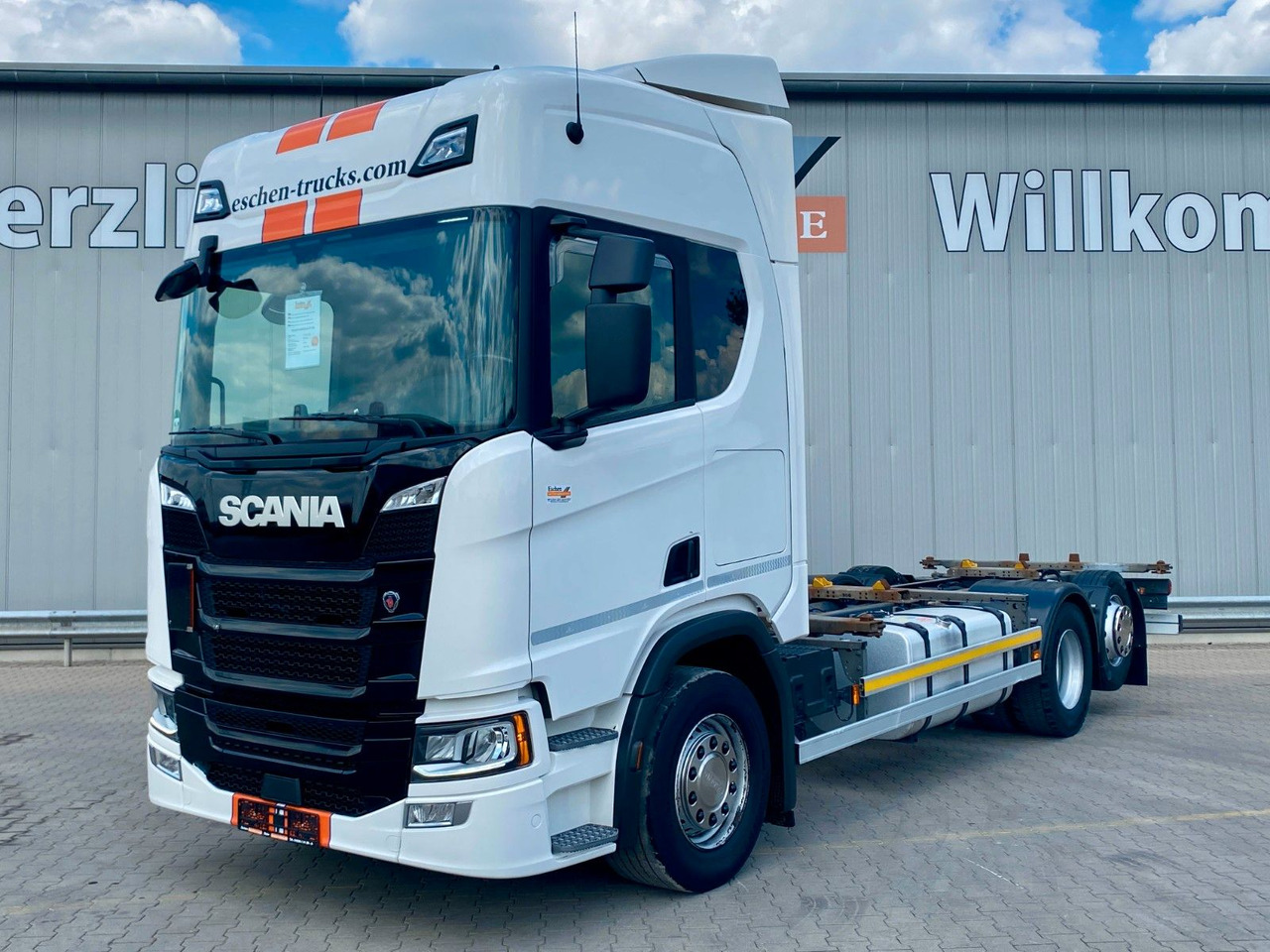 Scania R 450 B 6x2*4 BDF | Retarder*AHK*Lift*SDG Rahmen - Transportjer kontejnerësh/ Kamion me karroceri të çmontueshme: foto 1 Scania R 450 B 6x2*4 BDF | Retarder*AHK*Lift*SDG Rahmen - Transportjer kontejnerësh/ Kamion me karroceri të çmontueshme: foto 1