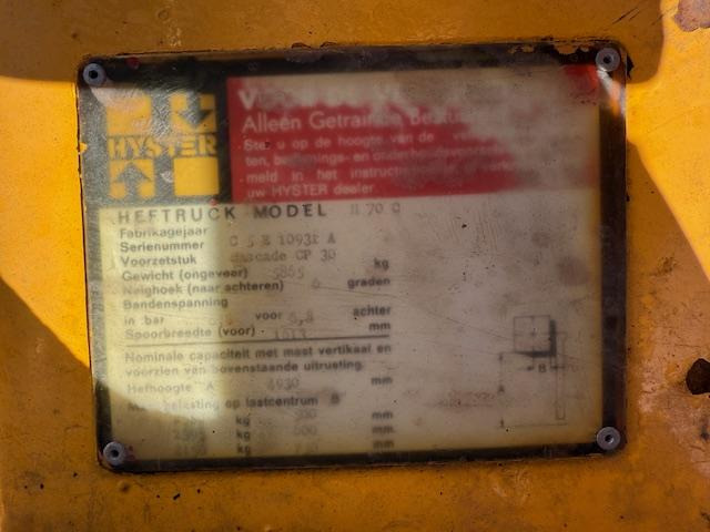 Hyster H 70 C - Ekskavator teleskopik: foto 5 Hyster H 70 C - Ekskavator teleskopik: foto 5