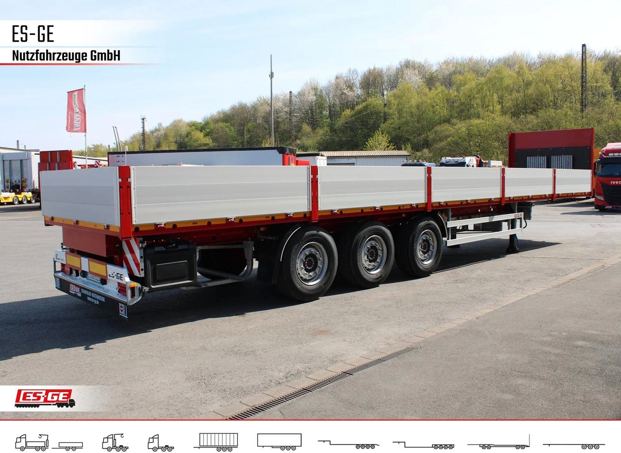 Gjysmë rimorkio e hapur/ Platformë ES-GE 3-Achs Sattelanhänger -Bordwände: foto 9