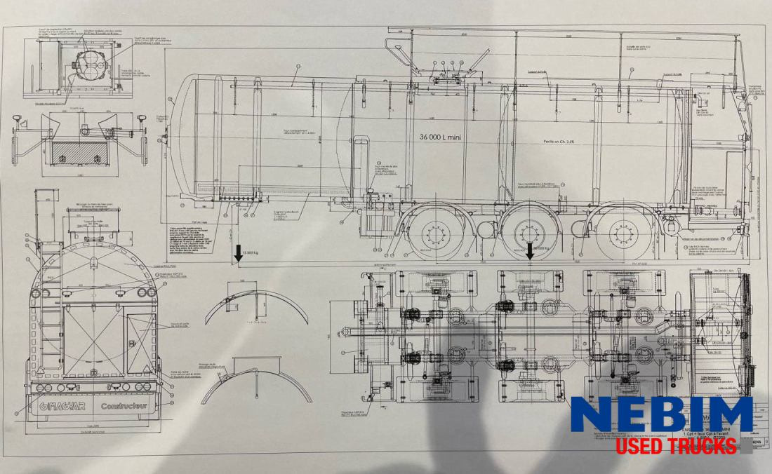 Magyar S43EDD Milk Tank - 36.000L - Gjysmë rimorkio me bot: foto 3 Magyar S43EDD Milk Tank - 36.000L - Gjysmë rimorkio me bot: foto 3