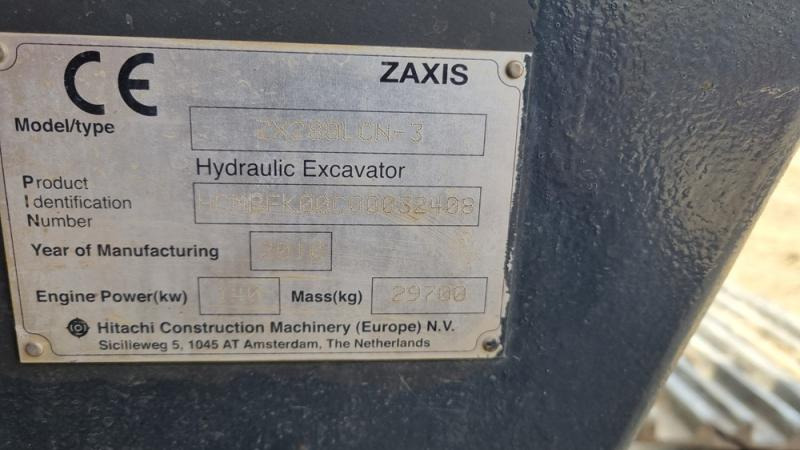 Hitachi ZX280 - Ekskavator me zinxhirë: foto 5 Hitachi ZX280 - Ekskavator me zinxhirë: foto 5