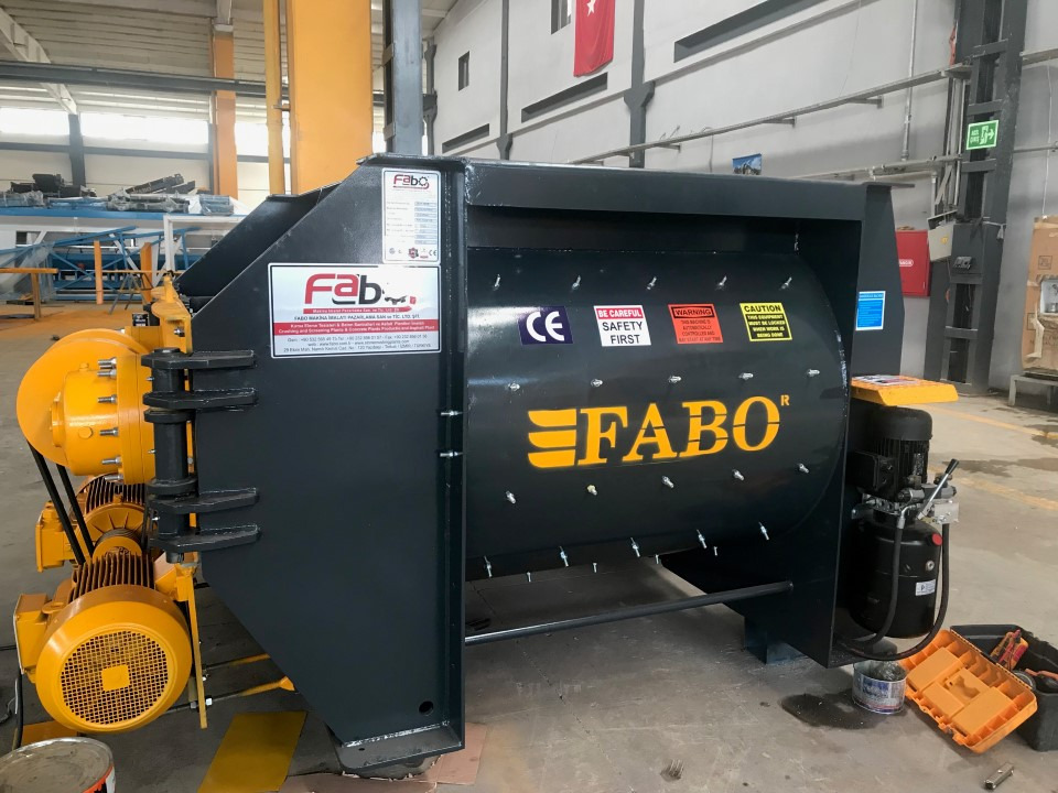 FABO twin shaft mixer - Betoniere: foto 1 FABO twin shaft mixer - Betoniere: foto 1