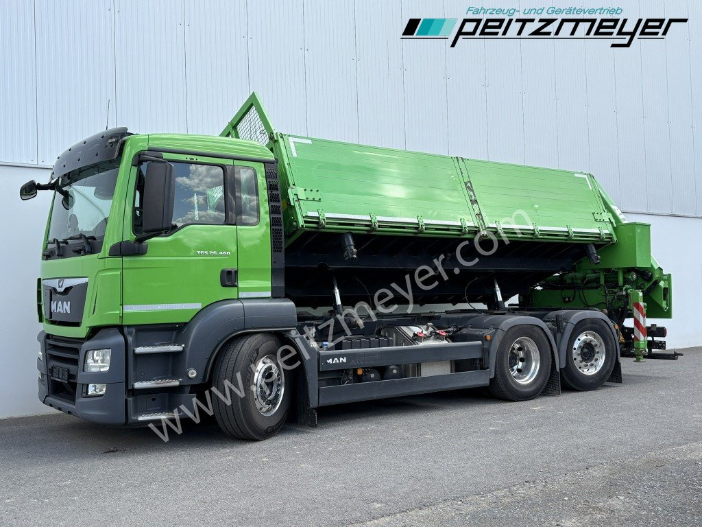 MAN TGS 26.460 FL 6x2 Kipper+Kran+Funk Lenkachse, 2-Seitenkipper, Atlas 172.3 - Kamion vetëshkarkues: foto 1 MAN TGS 26.460 FL 6x2 Kipper+Kran+Funk Lenkachse, 2-Seitenkipper, Atlas 172.3 - Kamion vetëshkarkues: foto 1