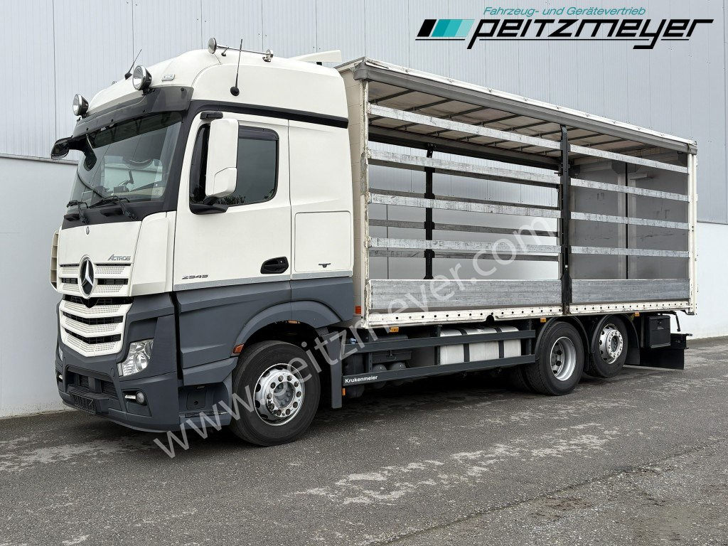 MERCEDES-BENZ Actros 2545 LL Pritsche, Klima, Standklima, PPC, EU 6 MP 4 - Edscha - Kamion me tendë: foto 1 MERCEDES-BENZ Actros 2545 LL Pritsche, Klima, Standklima, PPC, EU 6 MP 4 - Edscha - Kamion me tendë: foto 1