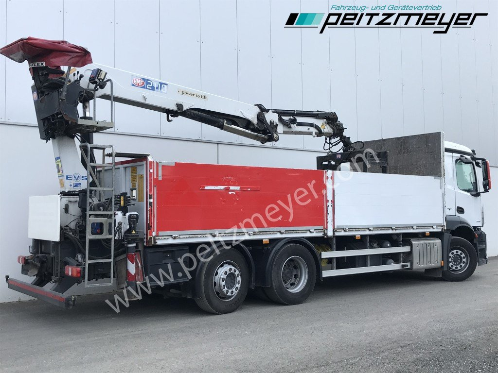 MERCEDES-BENZ Antos 2536 LL Pritsche HMF 2110-L5 5 fach Ausschub mit Steinzange - Kamion me karroceri të hapur, Kamion me vinç: foto 3 MERCEDES-BENZ Antos 2536 LL Pritsche HMF 2110-L5 5 fach Ausschub mit Steinzange - Kamion me karroceri të hapur, Kamion me vinç: foto 3