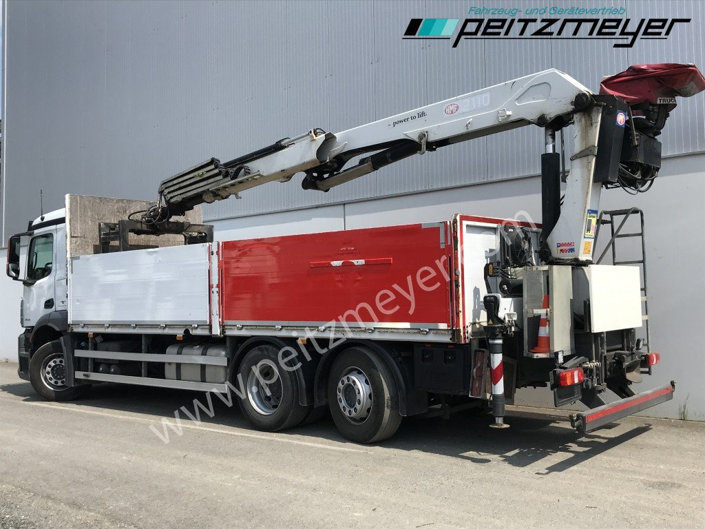 MERCEDES-BENZ Antos 2536 LL Pritsche HMF 2110-L5 5 fach Ausschub mit Steinzange - Kamion me karroceri të hapur, Kamion me vinç: foto 4 MERCEDES-BENZ Antos 2536 LL Pritsche HMF 2110-L5 5 fach Ausschub mit Steinzange - Kamion me karroceri të hapur, Kamion me vinç: foto 4