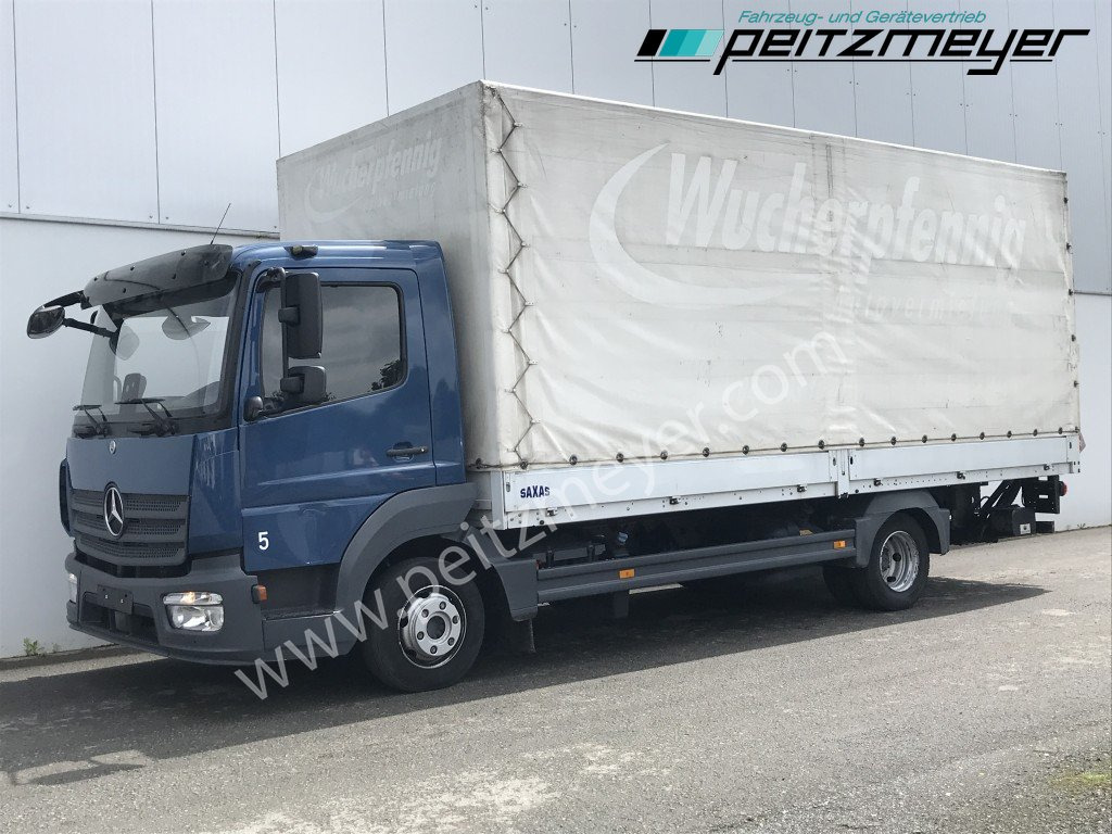 MERCEDES-BENZ Atego 818 L Pritsche+LBW, Klima, 2 x AHK - Kamion me tendë: foto 1 MERCEDES-BENZ Atego 818 L Pritsche+LBW, Klima, 2 x AHK - Kamion me tendë: foto 1