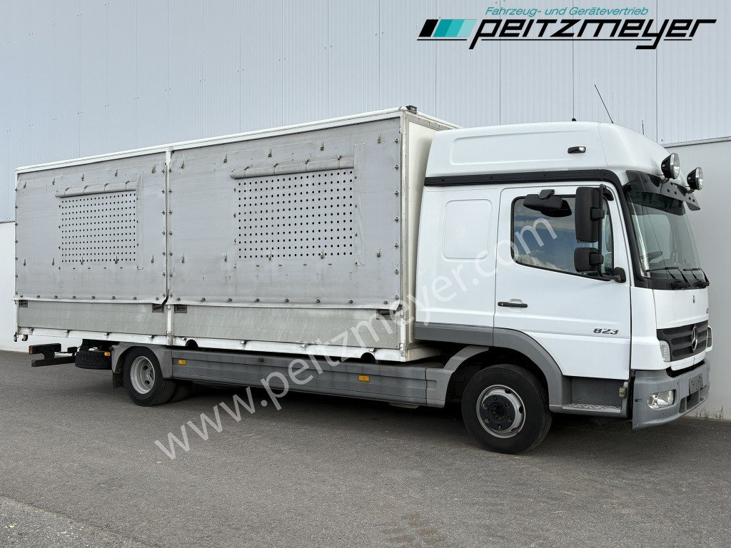 MERCEDES-BENZ Atego 823 L Geflügelpritsche L - Fahrerhaus, Klima, 2 x AHK - Kamion vagonetë: foto 4 MERCEDES-BENZ Atego 823 L Geflügelpritsche L - Fahrerhaus, Klima, 2 x AHK - Kamion vagonetë: foto 4