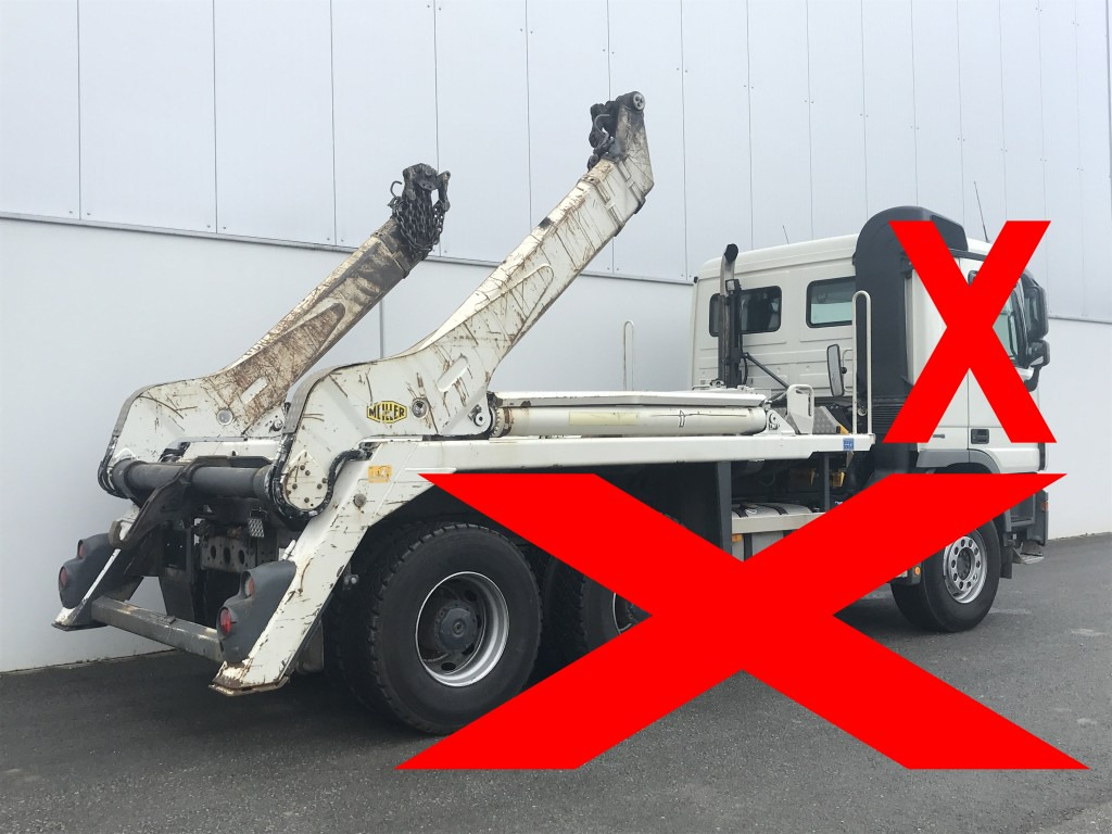 Meiller Absetzkipper AK 16 MTG - Actros 6x4 - Vetëngarkues/ Sistem i fadromës ngarkuese: foto 1 Meiller Absetzkipper AK 16 MTG - Actros 6x4 - Vetëngarkues/ Sistem i fadromës ngarkuese: foto 1