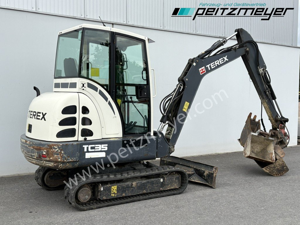 TEREX MINIBAGGER TC 35 mit hydr. Schwenklöffel 1.300 mm - Miniekskavator: foto 3 TEREX MINIBAGGER TC 35 mit hydr. Schwenklöffel 1.300 mm - Miniekskavator: foto 3