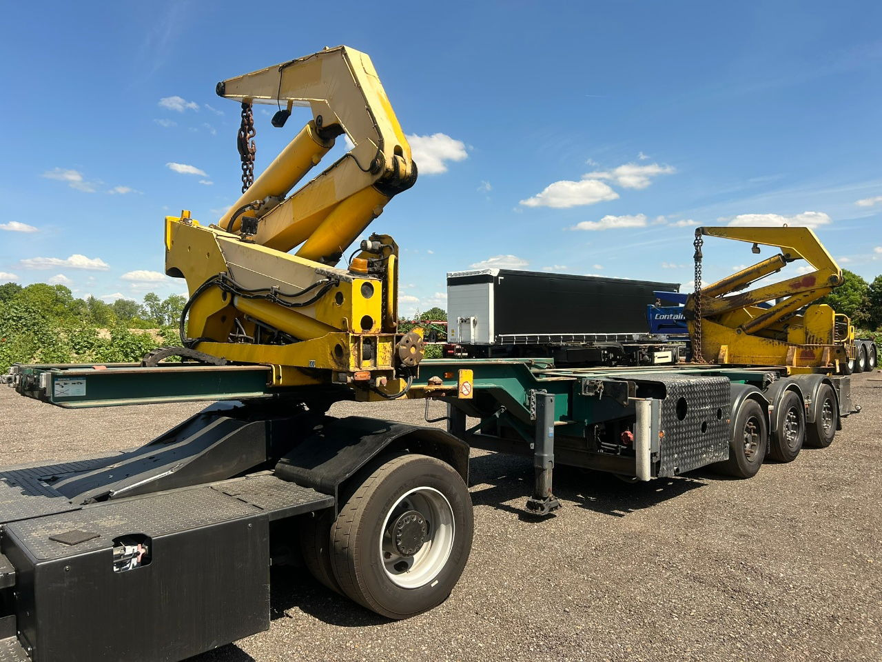 Hammar 195 HC / 20 ft, 2 x 20 ft 40 ft HC, power pack Diesel, Wireless controller 2 x, telescopic chassis - Transportjer kontejnerësh/ Gjysmë rimorkio me karroceri të çmontueshme: foto 1 Hammar 195 HC / 20 ft, 2 x 20 ft 40 ft HC, power pack Diesel, Wireless controller 2 x, telescopic chassis - Transportjer kontejnerësh/ Gjysmë rimorkio me karroceri të çmontueshme: foto 1