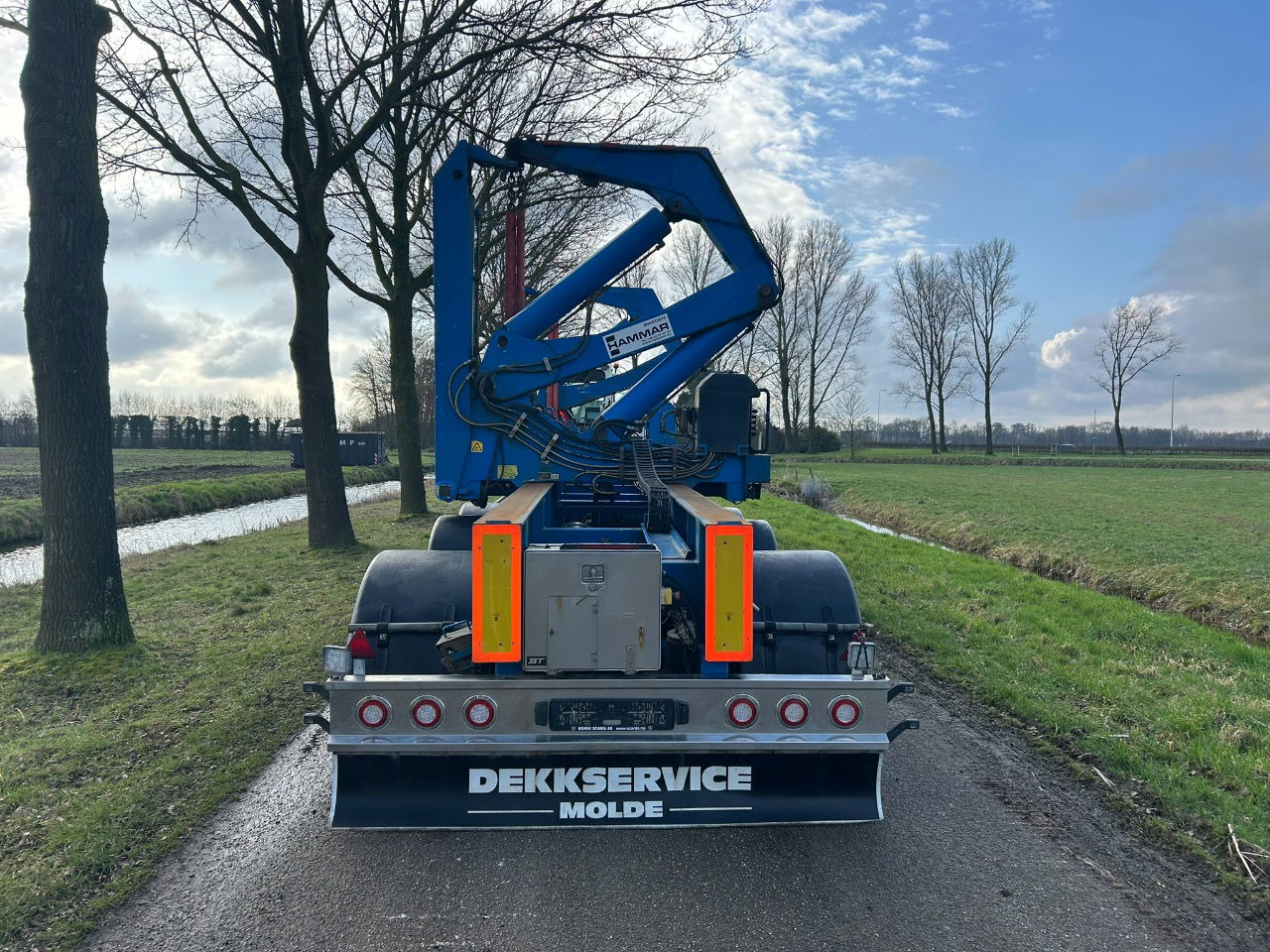 Hammar Sideloader 160 S / 20ft - 2 x 20 ft - 40 - Containers / 33 Tons lifting capacity / Remote control - Transportjer kontejnerësh/ Gjysmë rimorkio me karroceri të çmontueshme: foto 3 Hammar Sideloader 160 S / 20ft - 2 x 20 ft - 40 - Containers / 33 Tons lifting capacity / Remote control - Transportjer kontejnerësh/ Gjysmë rimorkio me karroceri të çmontueshme: foto 3