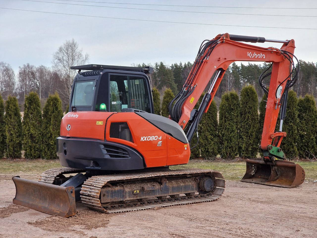 KUBOTA KX080-4. Metal tracks. - Miniekskavator: foto 5 KUBOTA KX080-4. Metal tracks. - Miniekskavator: foto 5