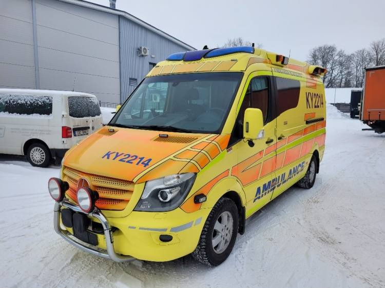MERCEDES – BENZ SPRINTER AMBULANCE (TAMLANS) KLIMA, 11.2016, EURO 6 - Ambulancë: foto 2 MERCEDES – BENZ SPRINTER AMBULANCE (TAMLANS) KLIMA, 11.2016, EURO 6 - Ambulancë: foto 2