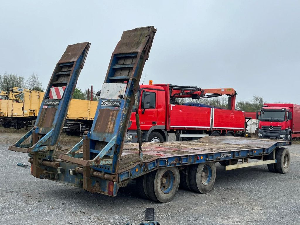 Goldhofer Tieflader TU 3-24/80 Tiefladeranhänger Rampen - Rimorkio me plan ngarkimi të ulët: foto 4 Goldhofer Tieflader TU 3-24/80 Tiefladeranhänger Rampen - Rimorkio me plan ngarkimi të ulët: foto 4