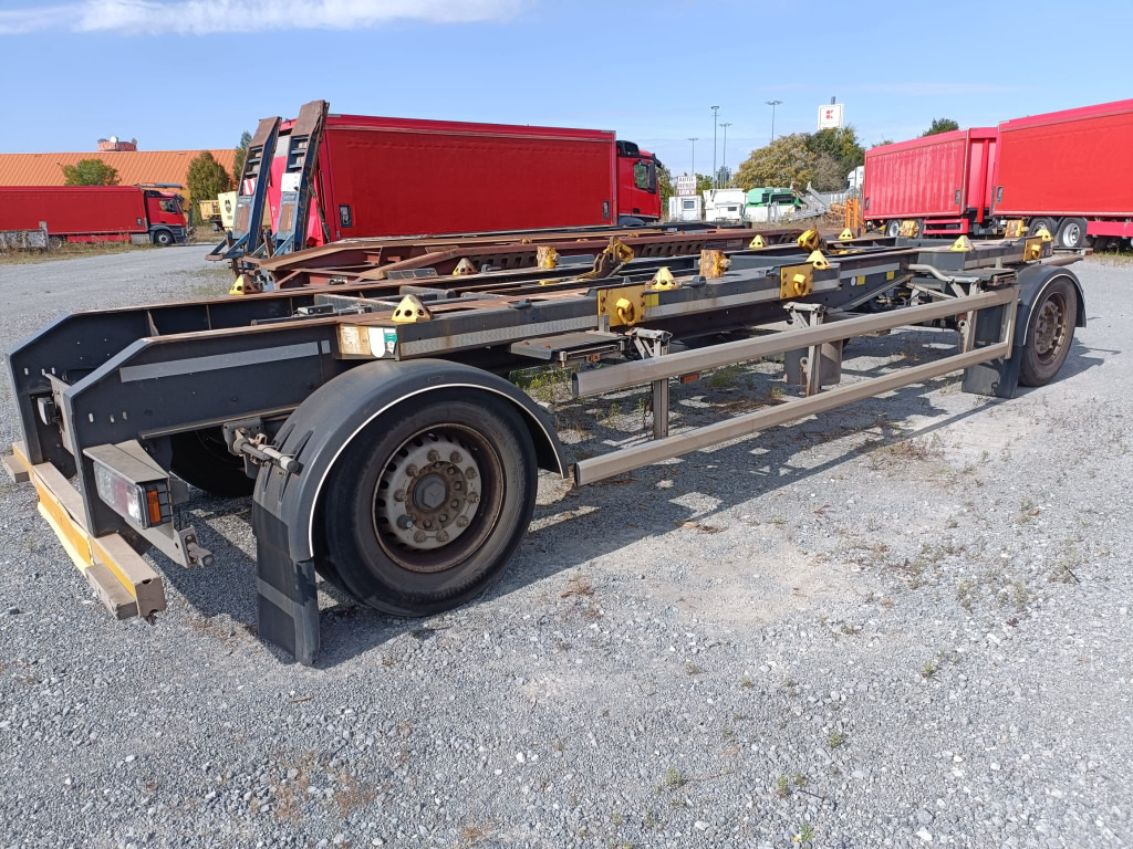 HUEFFERMANN Anhänger für Absetzmulden HMA 18.76 LS Containeranhänger - Transportjer kontejnerësh/ Rimorkio me karroceri të çmontueshme: foto 1 HUEFFERMANN Anhänger für Absetzmulden HMA 18.76 LS Containeranhänger - Transportjer kontejnerësh/ Rimorkio me karroceri të çmontueshme: foto 1