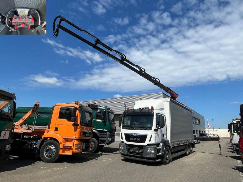 MAN TG-S 26.400 6x2-2 BL Pritsche Heckkran 5xhydr.Au - Kamion me karroceri të hapur, Kamion me vinç: foto 1 MAN TG-S 26.400 6x2-2 BL Pritsche Heckkran 5xhydr.Au - Kamion me karroceri të hapur, Kamion me vinç: foto 1