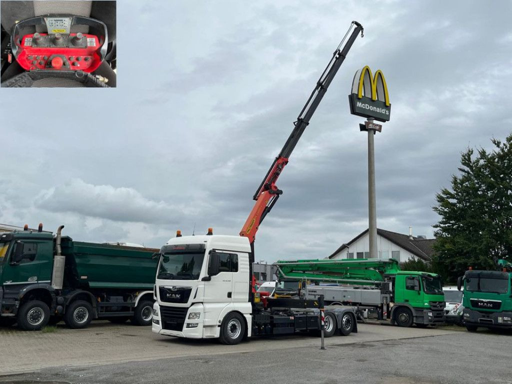 MAN TG-X 26.460 6x2-2 BL Pritsche Kran PK 24.001/Fun - Kamion me karroceri të hapur, Kamion me vinç: foto 3 MAN TG-X 26.460 6x2-2 BL Pritsche Kran PK 24.001/Fun - Kamion me karroceri të hapur, Kamion me vinç: foto 3