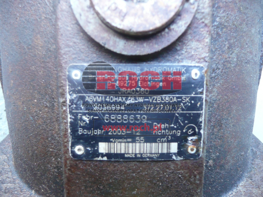 BRUENINGHAUS HYDROMATIK A6VM140HAX/63W-VZB380A-SK 2036994 372.27.01.12 JRA0360 - Motori hidraulik: foto 1 BRUENINGHAUS HYDROMATIK A6VM140HAX/63W-VZB380A-SK 2036994 372.27.01.12 JRA0360 - Motori hidraulik: foto 1