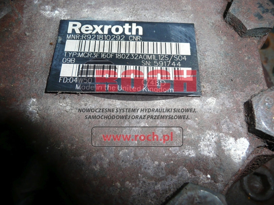 REXROTH MCR3F160F180Z32A0M1L12S/S0409B - Motori hidraulik për Pirun ngritës: foto 2 REXROTH MCR3F160F180Z32A0M1L12S/S0409B - Motori hidraulik për Pirun ngritës: foto 2