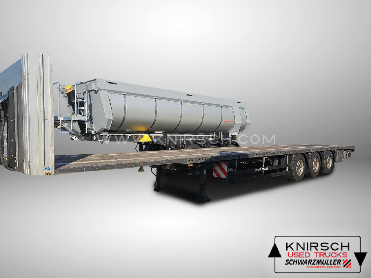 SCHWARZMUELLER J-3A-80 Plateausattel - Rimorkio e hapur/ Platformë: foto 1 SCHWARZMUELLER J-3A-80 Plateausattel - Rimorkio e hapur/ Platformë: foto 1