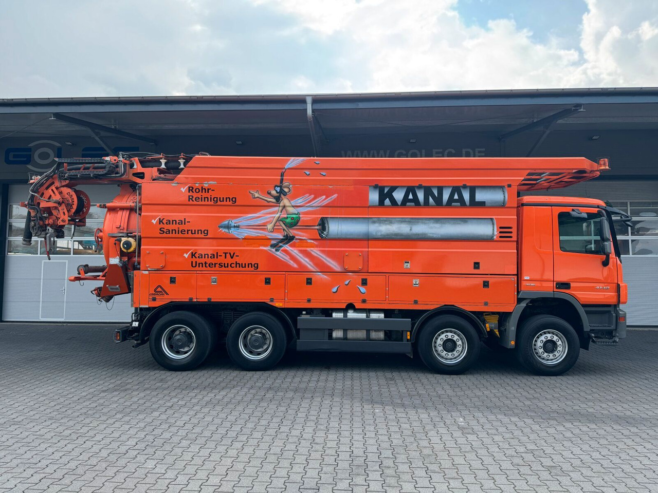 Mercedes-Benz ACTROS 4148 8x4 Kanalreiniger & Wasserrückgewinn - Kamion me vakuum: foto 3 Mercedes-Benz ACTROS 4148 8x4 Kanalreiniger & Wasserrückgewinn - Kamion me vakuum: foto 3