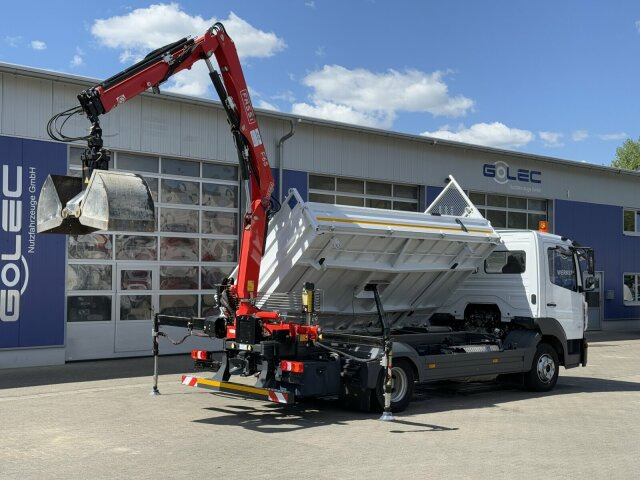 Kamioncine vetëshkarkuese Mercedes-Benz ATEGO 818 4x2 Euro 6 Kipper Kran FASSI F65B.0.22: foto 12