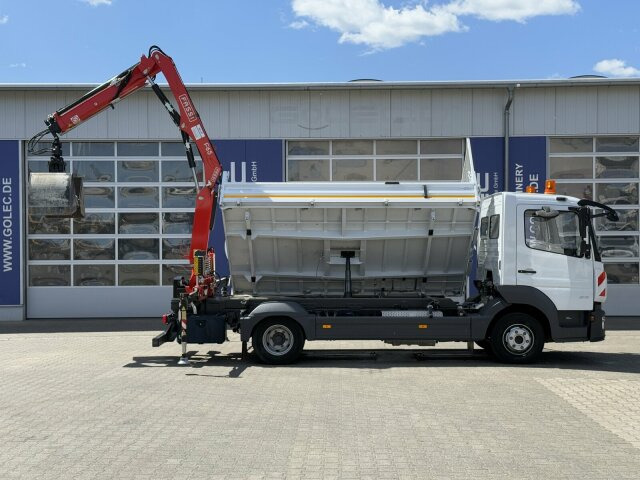 Kamioncine vetëshkarkuese Mercedes-Benz ATEGO 818 4x2 Euro 6 Kipper Kran FASSI F65B.0.22: foto 10