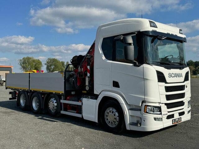 Scania R540 8x2/4 Pritsche mit Kran FASSI F365 - Kamion me vinç, Kamion me karroceri të hapur: foto 1 Scania R540 8x2/4 Pritsche mit Kran FASSI F365 - Kamion me vinç, Kamion me karroceri të hapur: foto 1