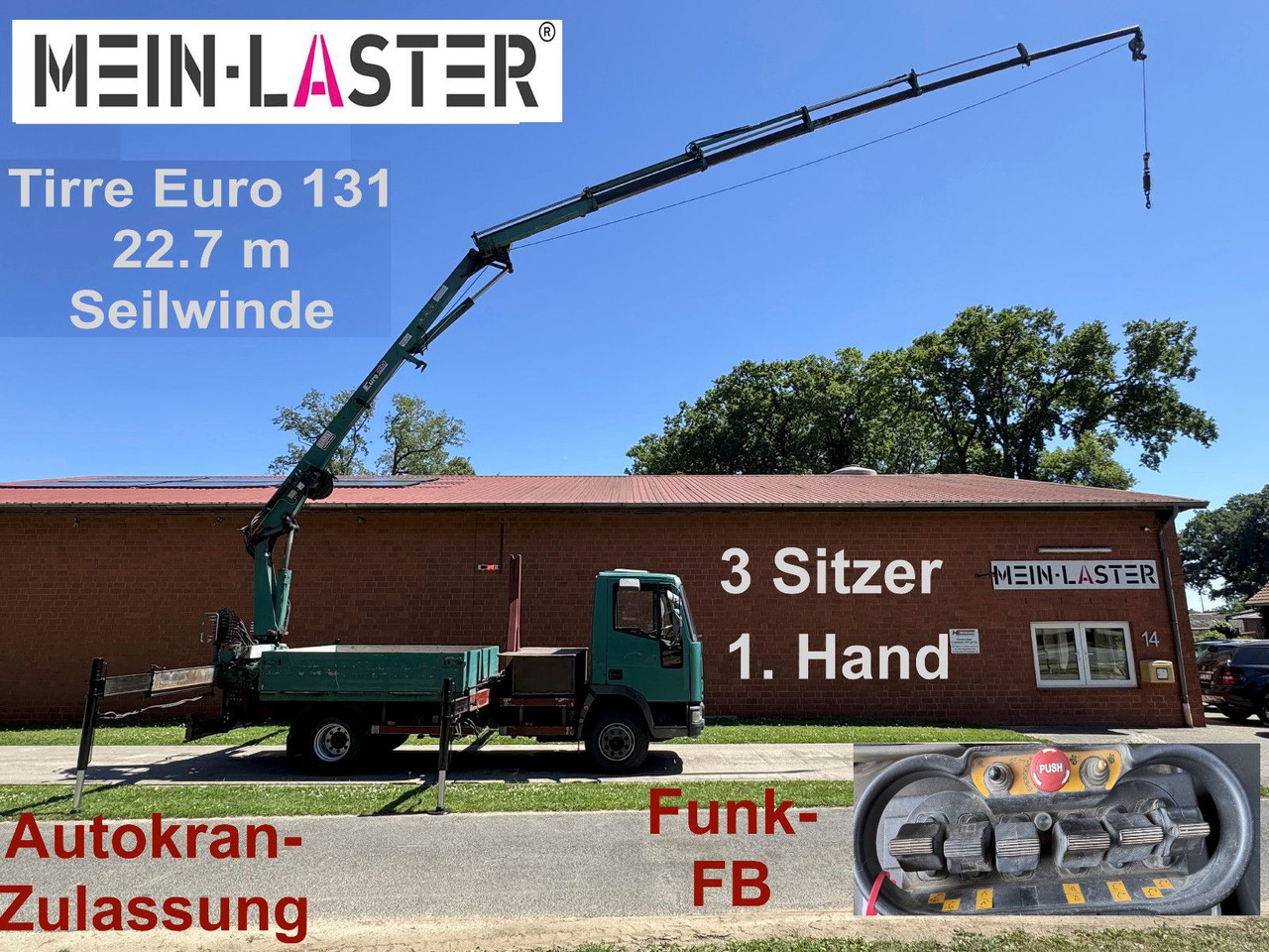Iveco ML 80 E 15 Tirre 131 22.7 m Funk + Seilwinde - Kamion me vinç: foto 1 Iveco ML 80 E 15 Tirre 131 22.7 m Funk + Seilwinde - Kamion me vinç: foto 1