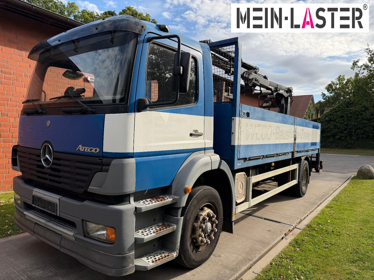 Mercedes-Benz 1823 Atego Atlas 105.2 1.Hand nur 226.000 km - Kamion me karroceri të hapur, Kamion me vinç: foto 2 Mercedes-Benz 1823 Atego Atlas 105.2 1.Hand nur 226.000 km - Kamion me karroceri të hapur, Kamion me vinç: foto 2