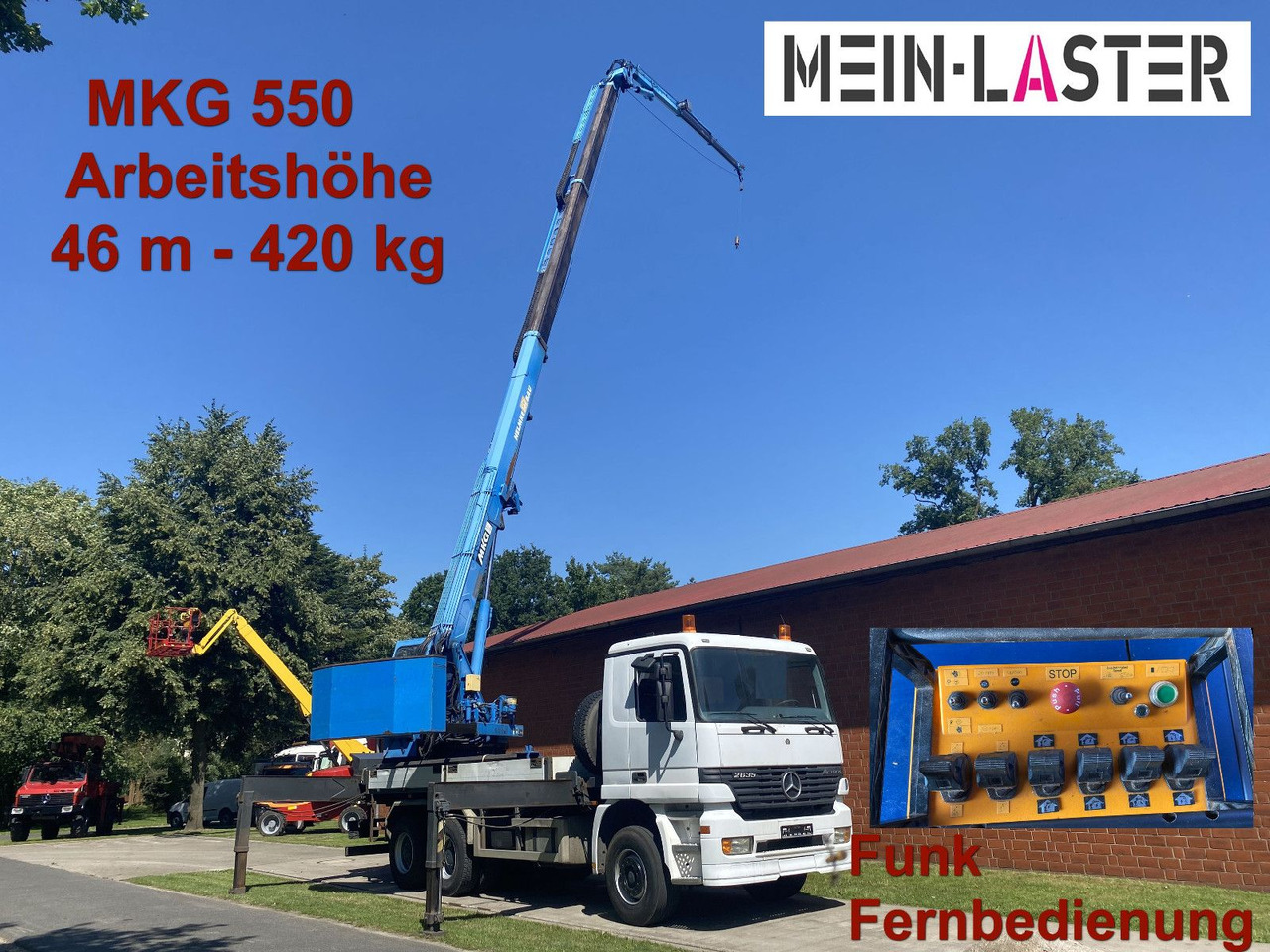 Mercedes-Benz 3335 V6 MKG 550 Ta2-a2 -46m 420 kg Funk - Kamion me vinç: foto 1 Mercedes-Benz 3335 V6 MKG 550 Ta2-a2 -46m 420 kg Funk - Kamion me vinç: foto 1
