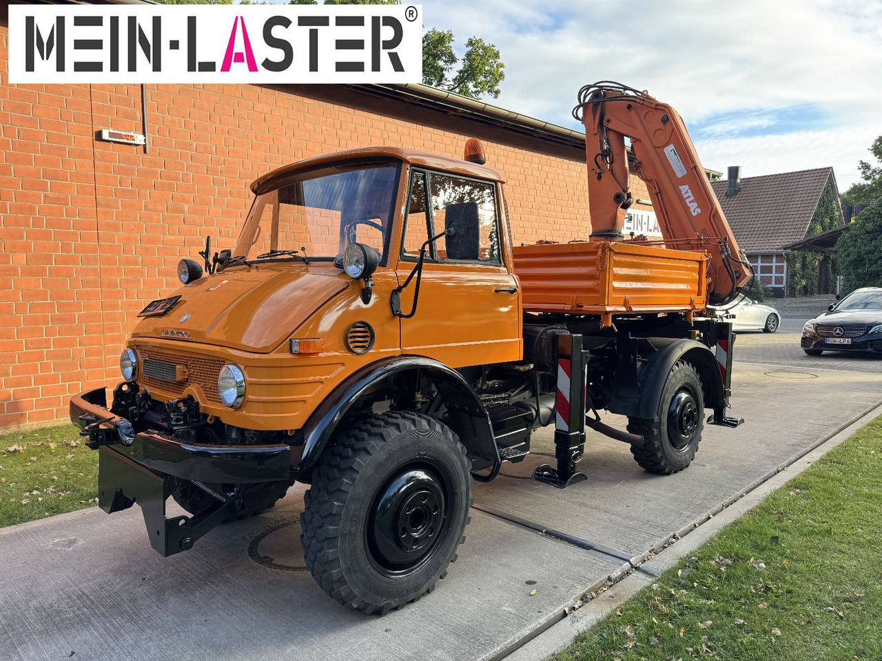 Unimog U 1100 Atlas AK 3006 nur 14.215 km-1. Hand - Kamion me vinç, Kamion me karroceri të hapur: foto 2 Unimog U 1100 Atlas AK 3006 nur 14.215 km-1. Hand - Kamion me vinç, Kamion me karroceri të hapur: foto 2
