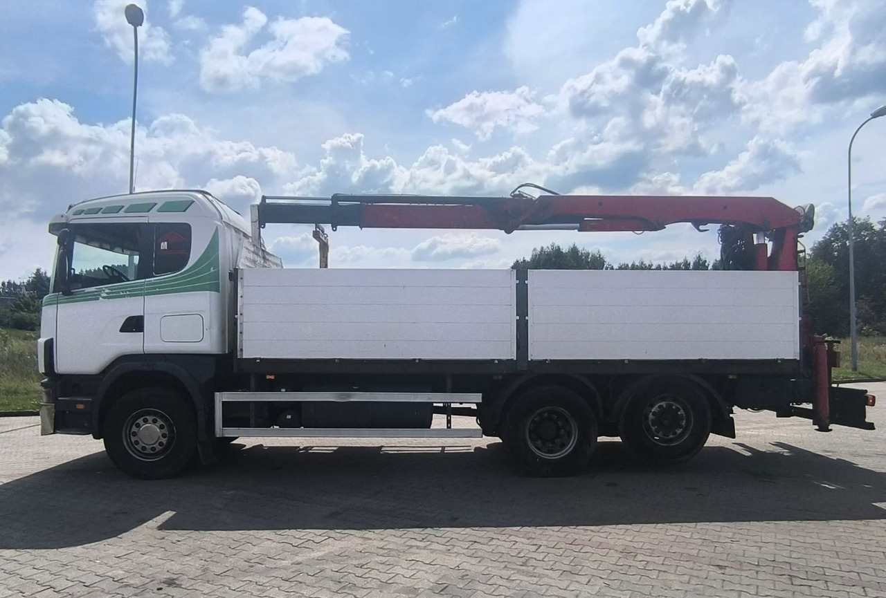 SCANIA 144.460 - Kamion me karroceri të hapur, Kamion me vinç: foto 4 SCANIA 144.460 - Kamion me karroceri të hapur, Kamion me vinç: foto 4