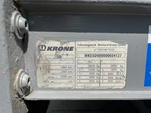 Krone 2x stack of 4x mega flat trailer - Gjysmë rimorkio e hapur/ Platformë: foto 3 Krone 2x stack of 4x mega flat trailer - Gjysmë rimorkio e hapur/ Platformë: foto 3